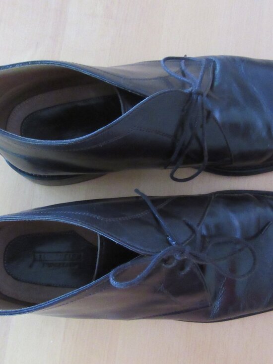 Mens dark brown leather Florsheim chukka boots shoes 12D - vintage 1990s main image 6